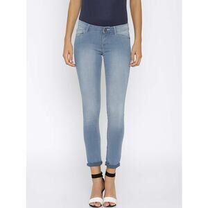 Jealous 21 Light Wash Blue Denim Super Skinny Jeans Women's Size 34 Waist